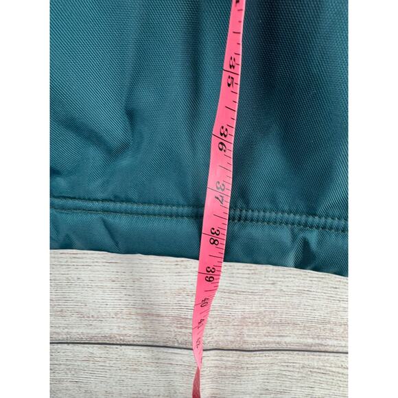 Urban Outfitters Sherpa Lined Long Parka Jacket Men's Small Green Hooded - Picture 12 of 12